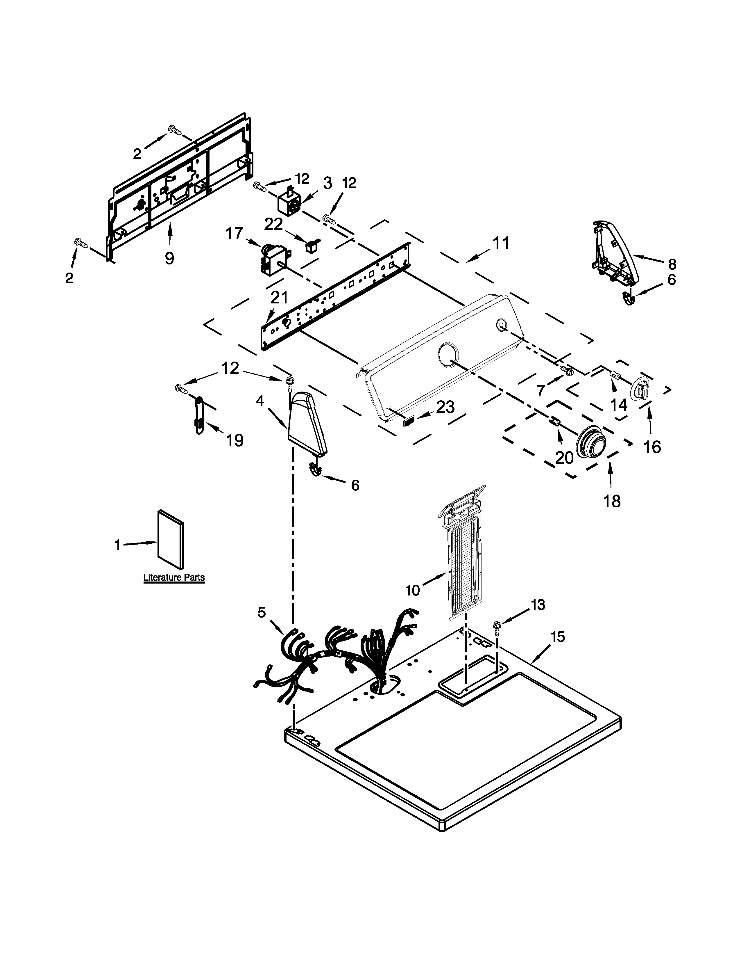 Top and console parts