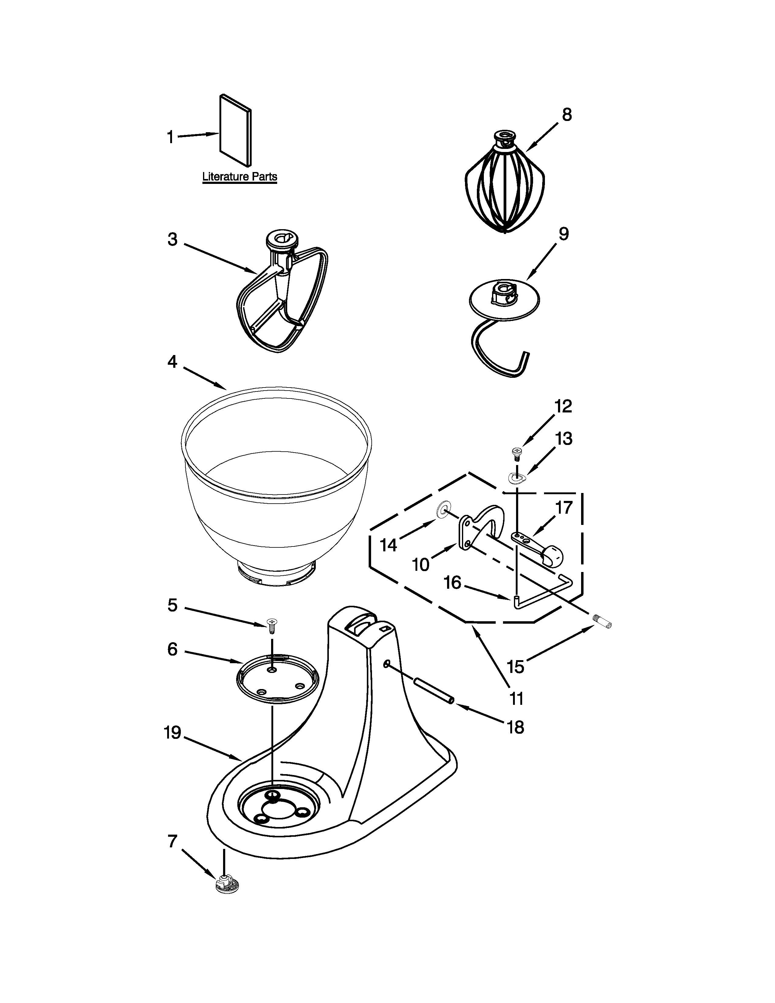 Base and pedestal unit parts