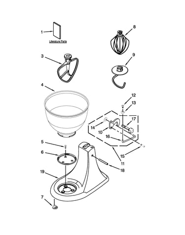 Base and pedestal unit parts