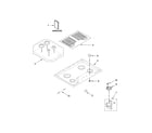 Whirlpool WCG51US0DS00 cooktop, burner and grate parts diagram