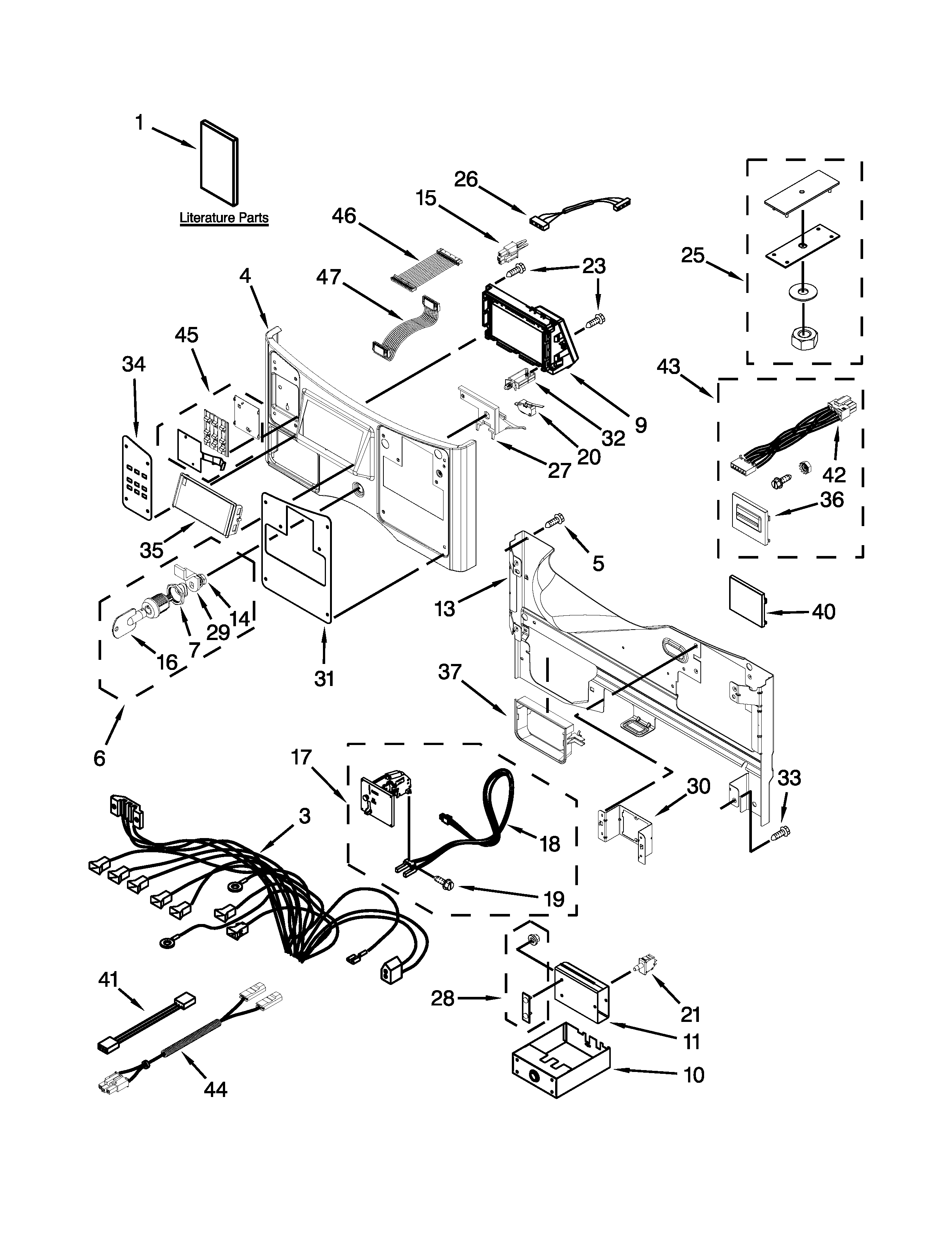 Control panel parts