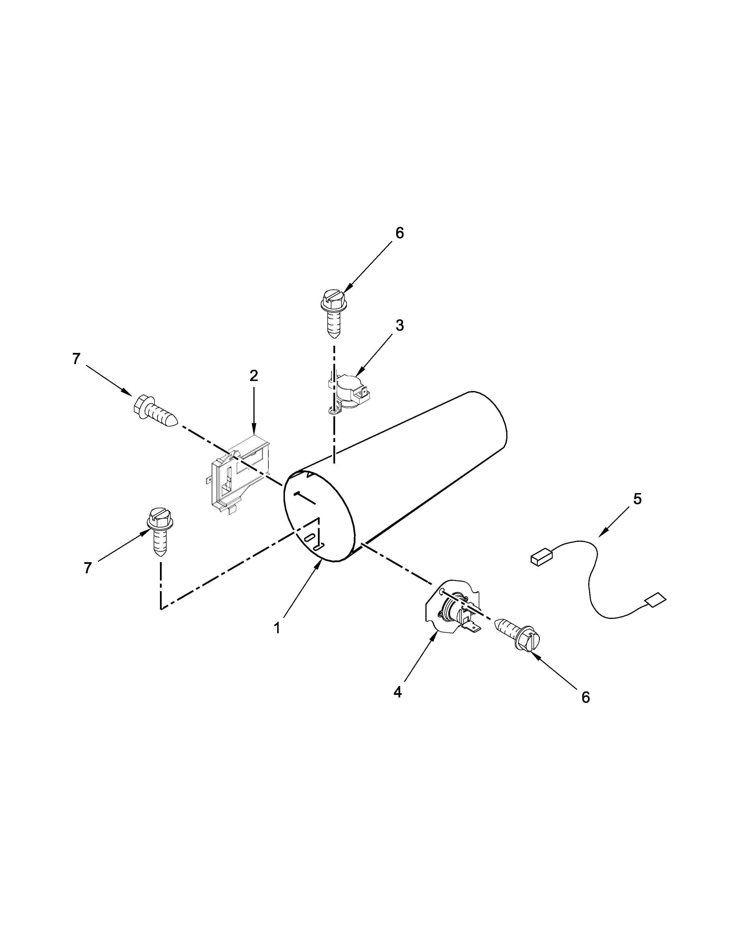 Dryer heating parts - gas
