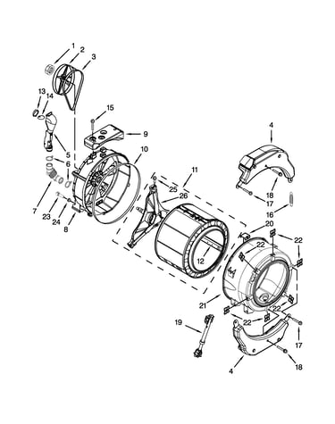 Tub and basket parts