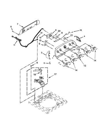 Console and water inlet parts