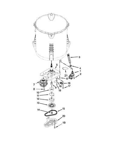 Gearcase, motor and pump parts