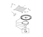 Whirlpool WMH53520CB1 turntable parts diagram