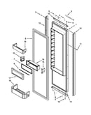 Refrigerator door parts