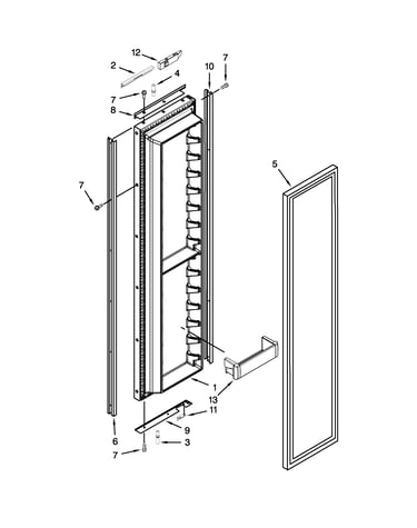 Freezer door parts