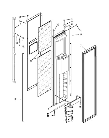 Freezer door parts