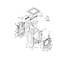Maytag MHW4300DW0 top and cabinet parts diagram