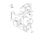 Maytag MVWX655DW0 top and cabinet parts diagram