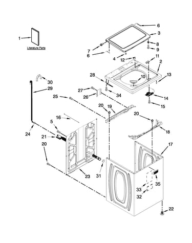 Top and cabinet parts