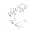 Whirlpool YWED97HEDU0 top and console parts diagram