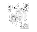 Whirlpool YWED97HEDBD0 cabinet parts diagram