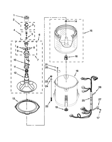 Basket and tub parts