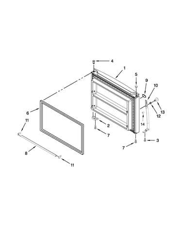 Freezer door parts