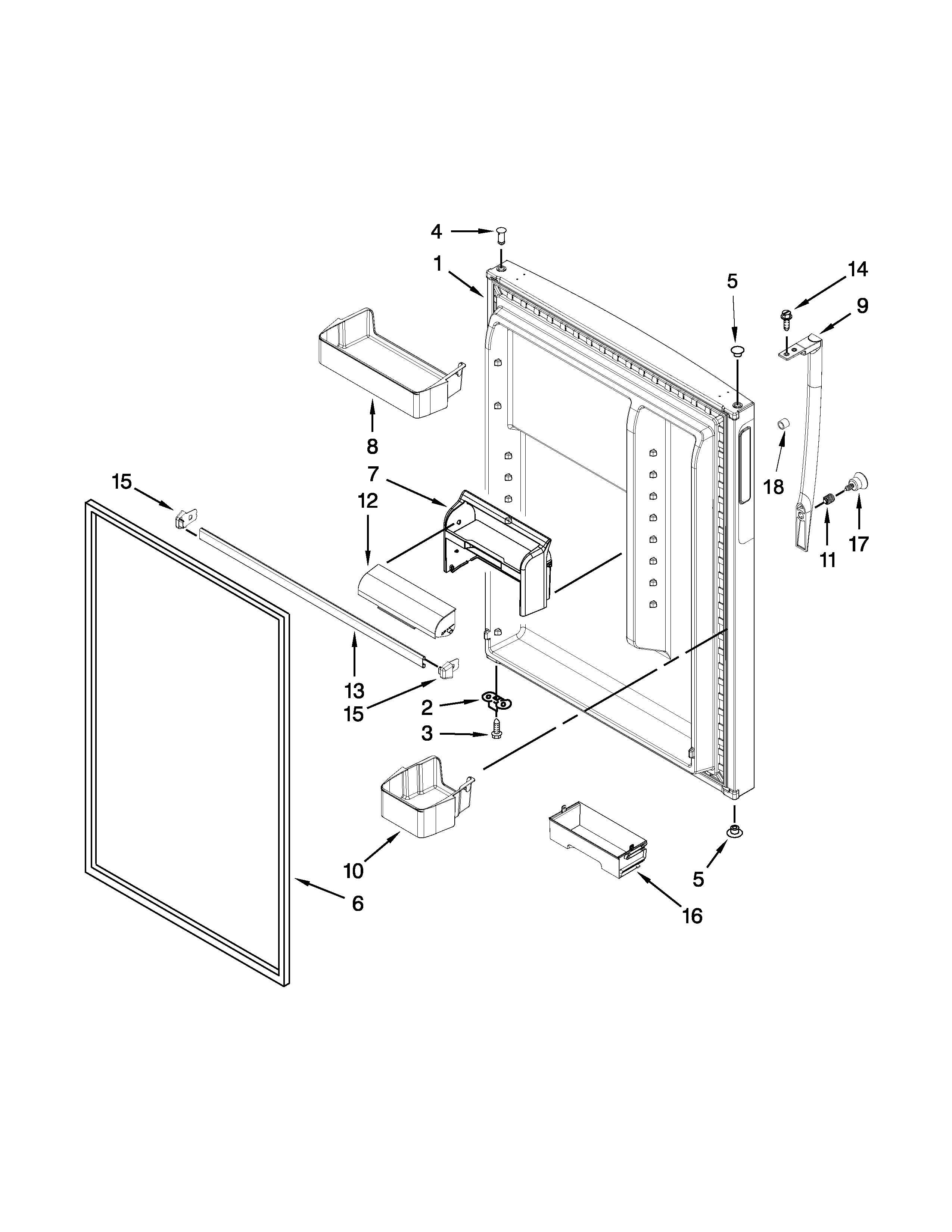 REFRIGERATOR DOOR PARTS