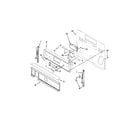 Whirlpool YWFE540H0BW1 control panel parts diagram