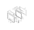 Whirlpool YWFE540H0BW1 door parts diagram