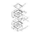 Whirlpool 7WRS25FDBF02 refrigerator shelf parts diagram