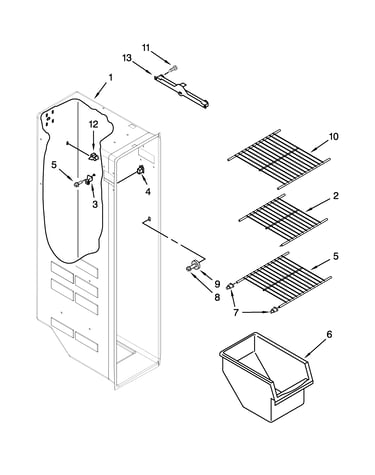 Freezer liner parts