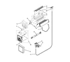 Whirlpool 7WRS25FDBF02 icemaker parts diagram