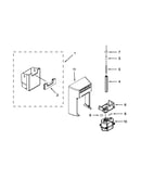 Motor and ice container parts