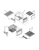 Freezer shelf parts