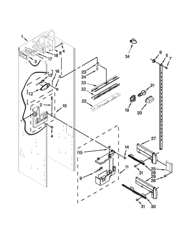 Refrigerator liner parts