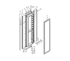 KitchenAid KSSO48FTX20 freezer door parts diagram