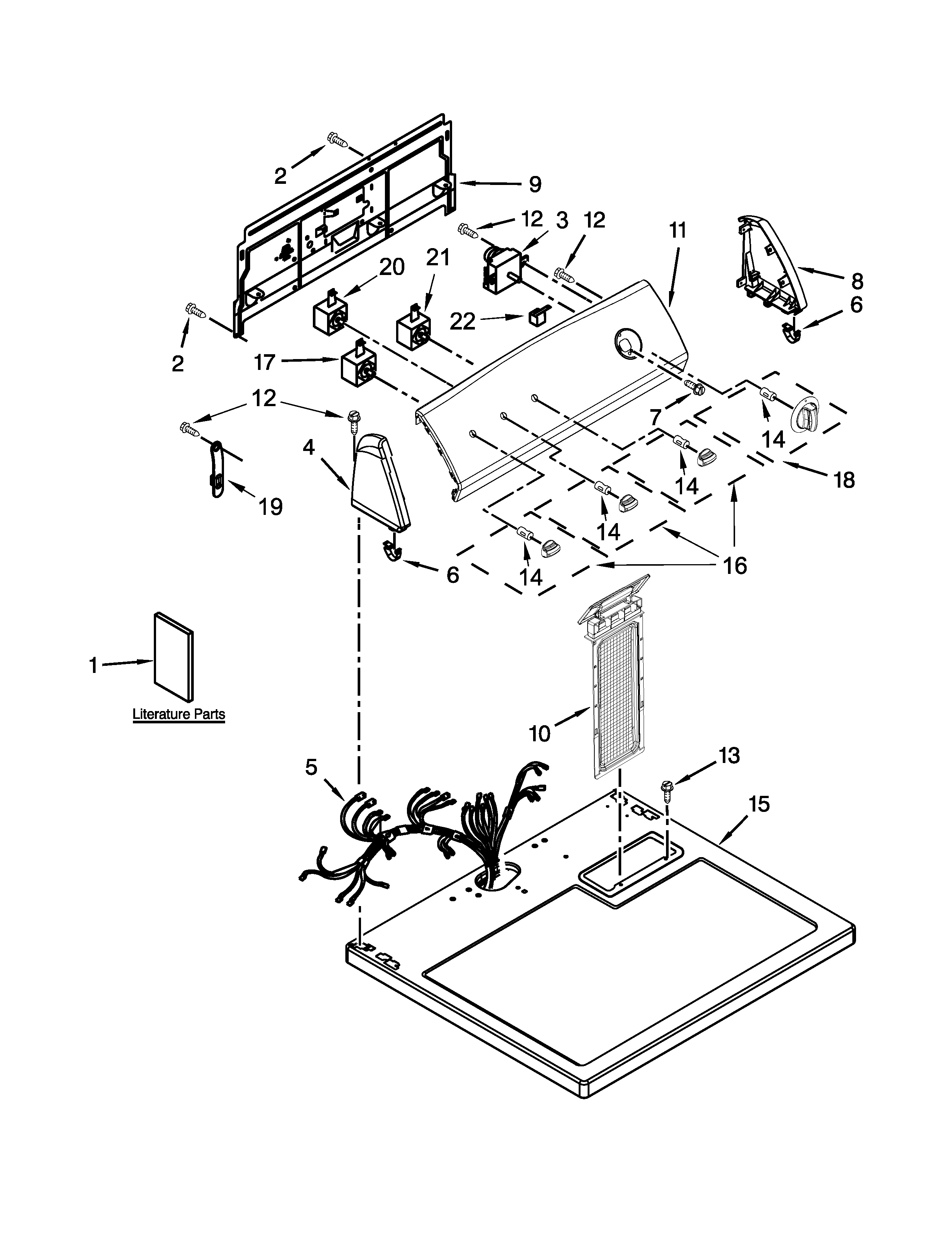 Top and console parts