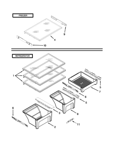 Shelf parts