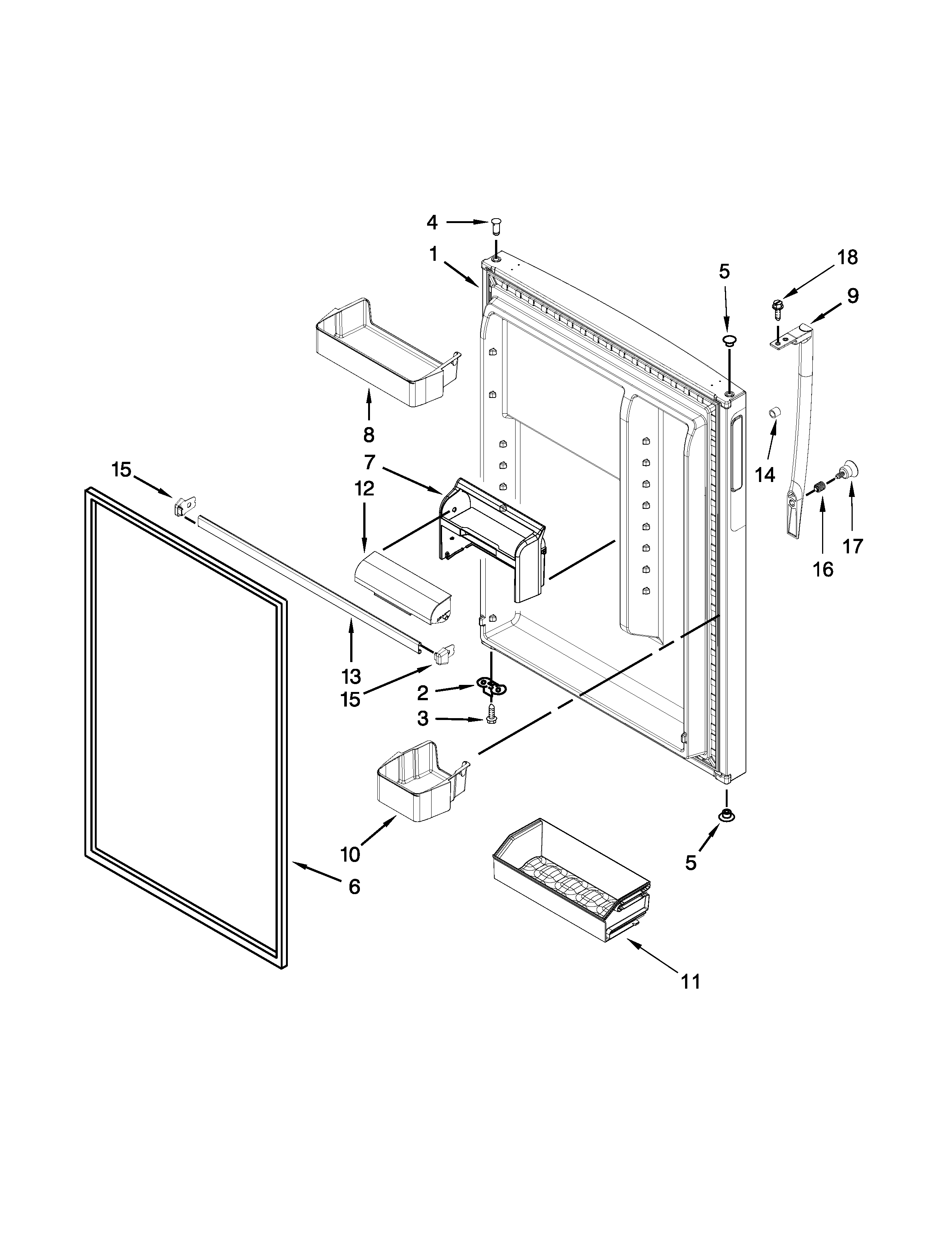 REFRIGERATOR DOOR PARTS