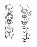 Motor, basket and tub parts