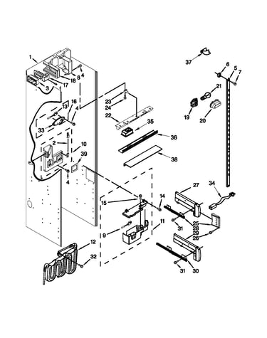 Refrigerator liner parts