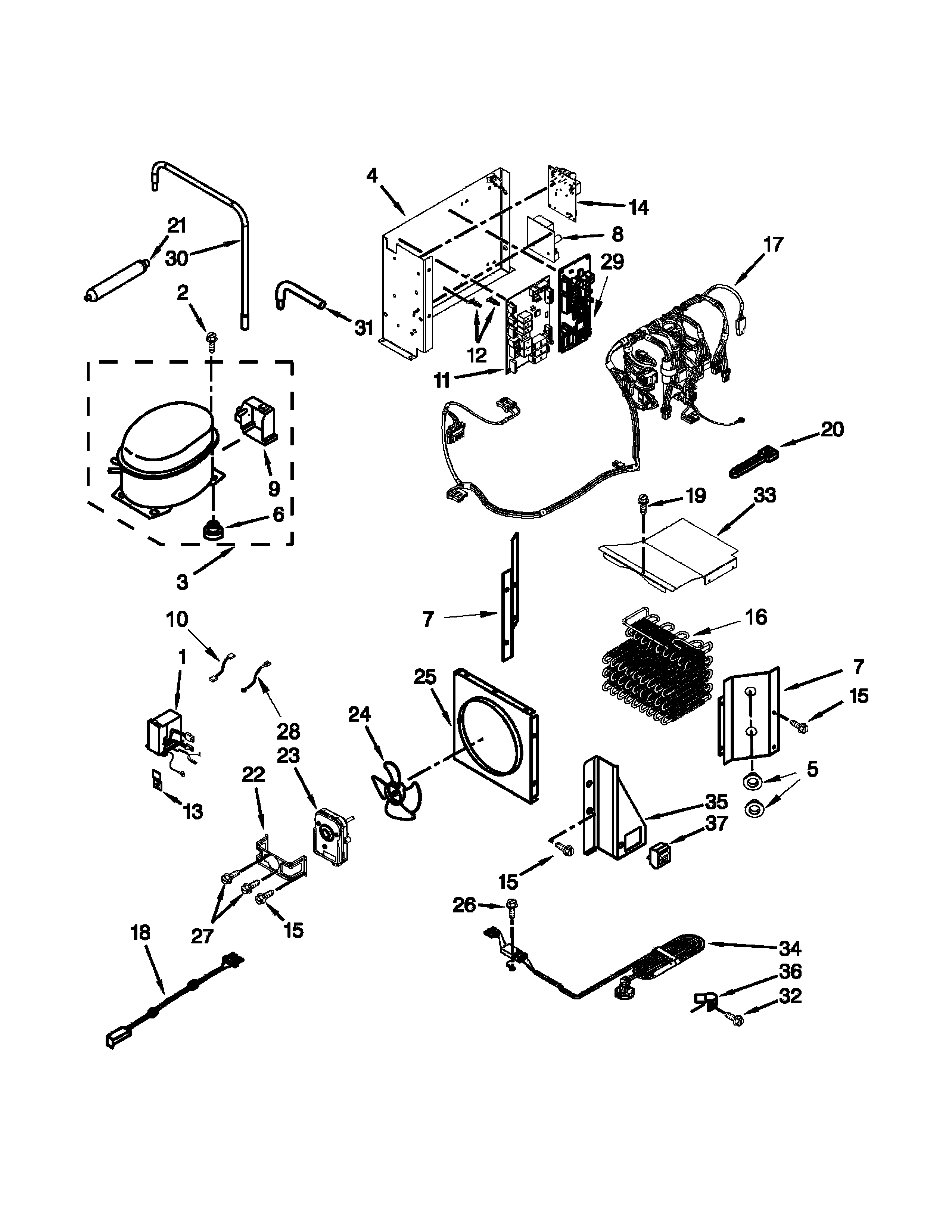 Upper unit parts