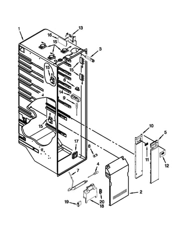 Refrigerator liner parts