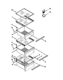 Refrigerator shelf parts