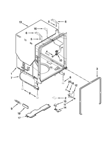 Tub and frame parts