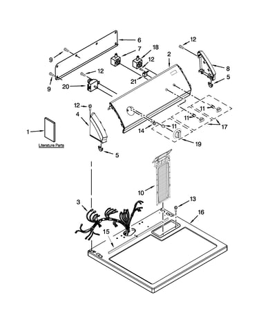 Top and console parts