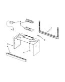 Cabinet and installation parts