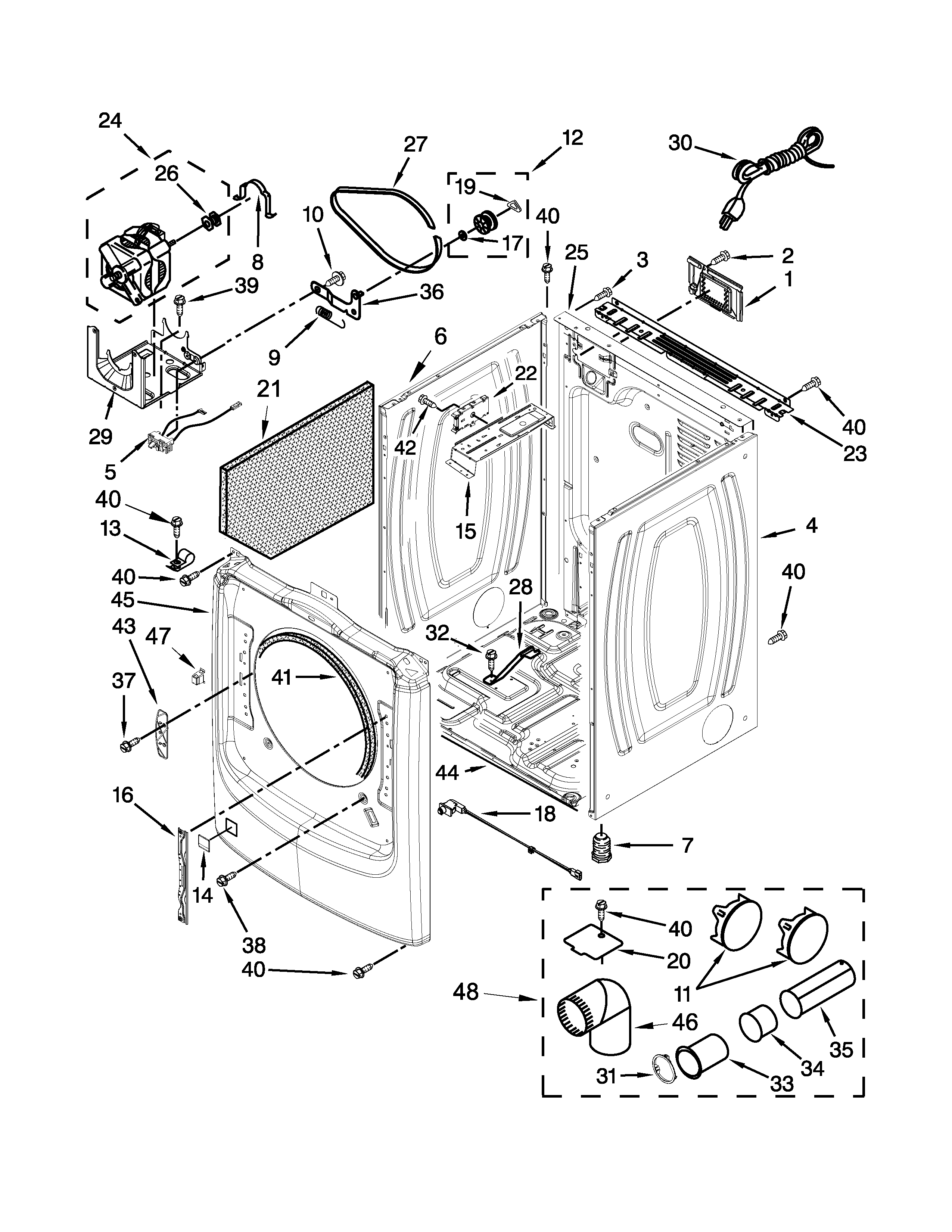 Cabinet parts