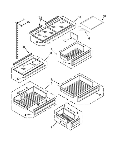 Shelf parts