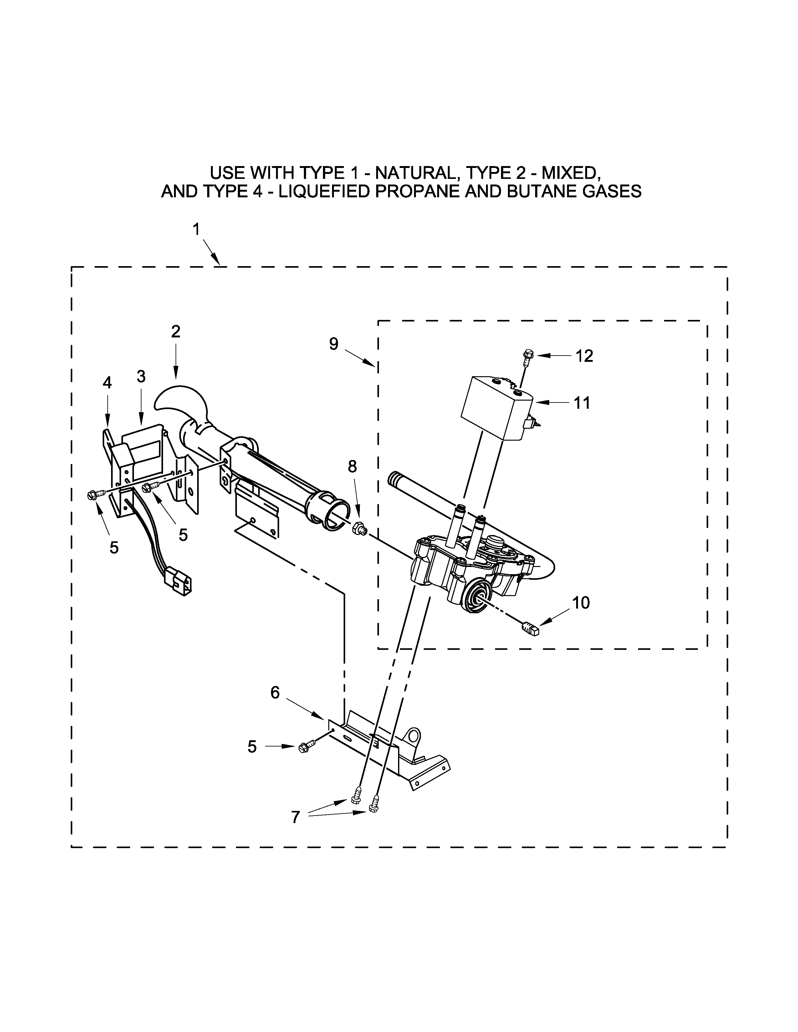 Burner assembly parts
