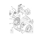 Maytag MEDC555DW1 bulkhead parts diagram