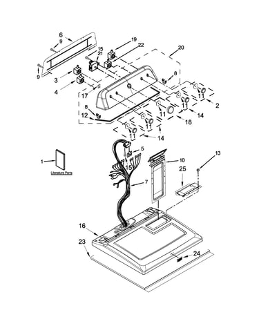 Top and console parts