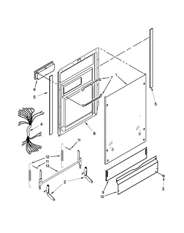 Door and toe panel parts