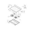 Whirlpool WFE720H0AS1 cooktop parts diagram