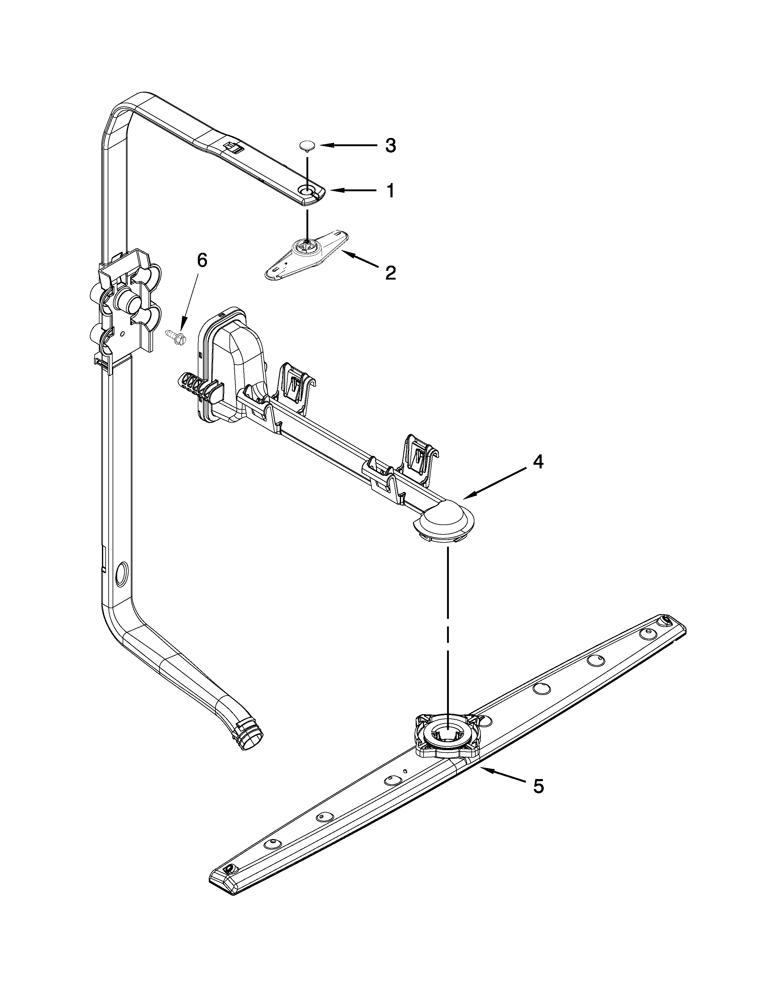 UPPER WASH AND RINSE PARTS