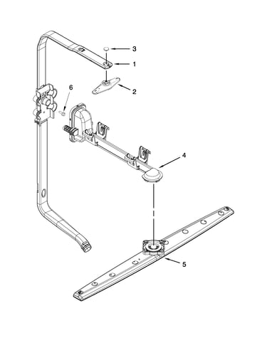 Upper wash and rinse parts